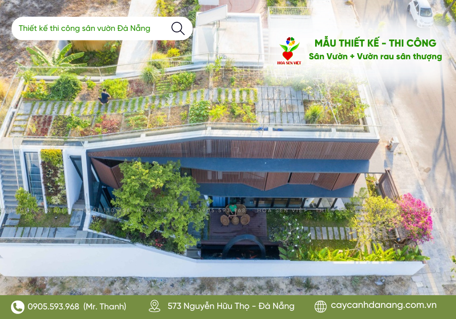 Mẫu thiết kế và thi công sân vườn tại Đà Nẵng