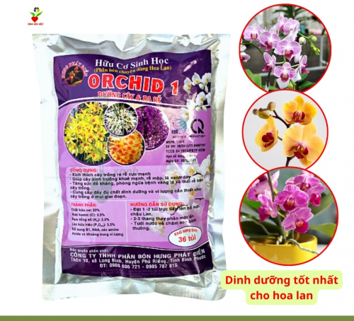 Phân bón hữu cơ cho hoa lan Orchid 1