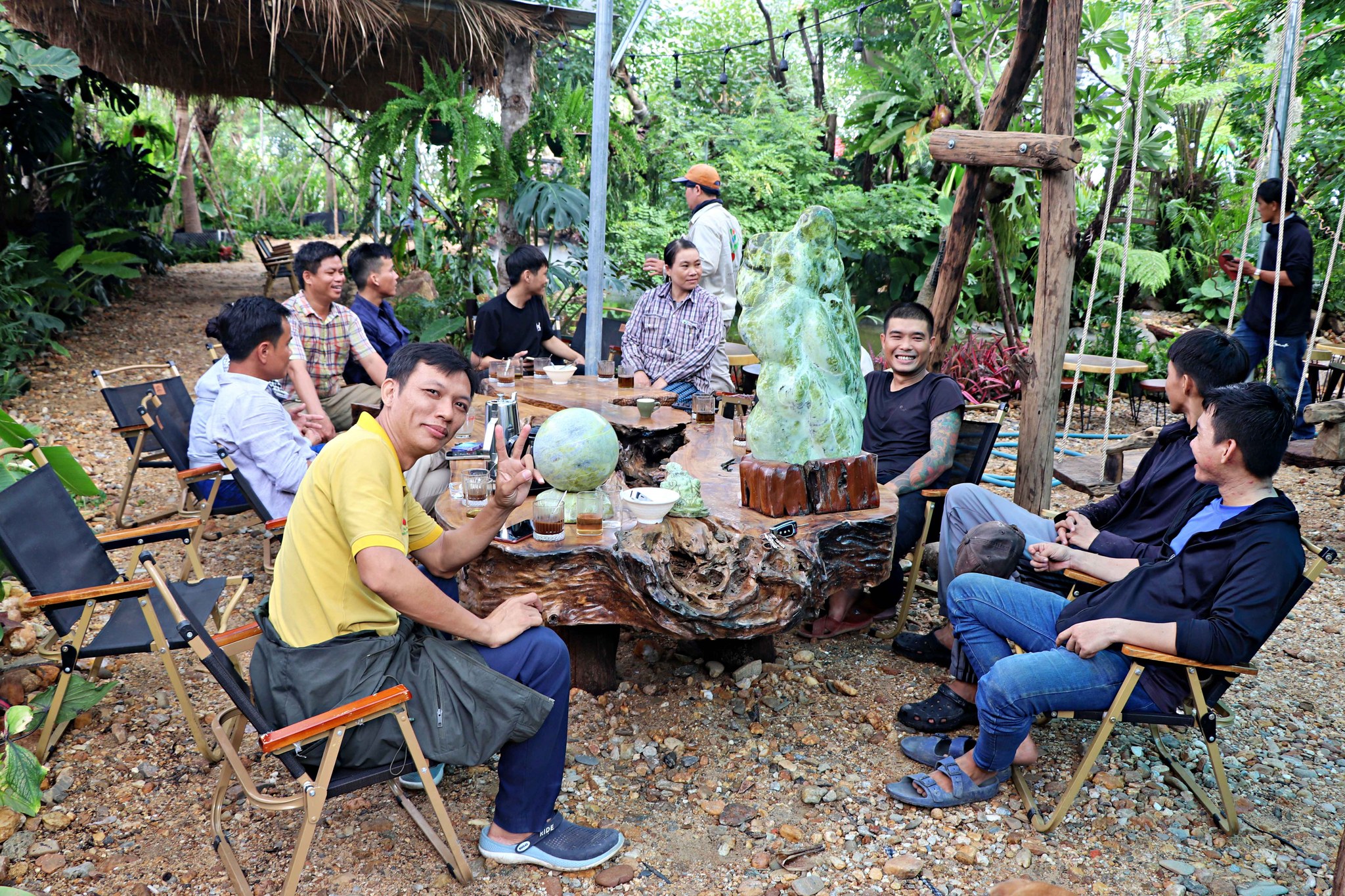 trà hoa quán quán cafe đẹp ở hòa quý