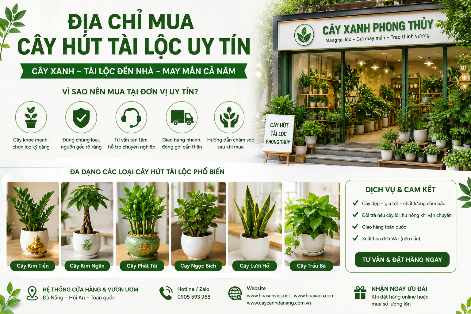 Địa chỉ mua cây hút tài lộc