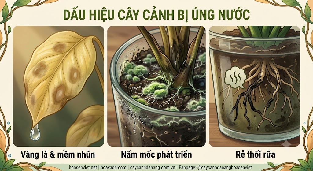 Các Dấu Hiệu Nhận Biết Cây Cảnh Đang Bị Úng Nước