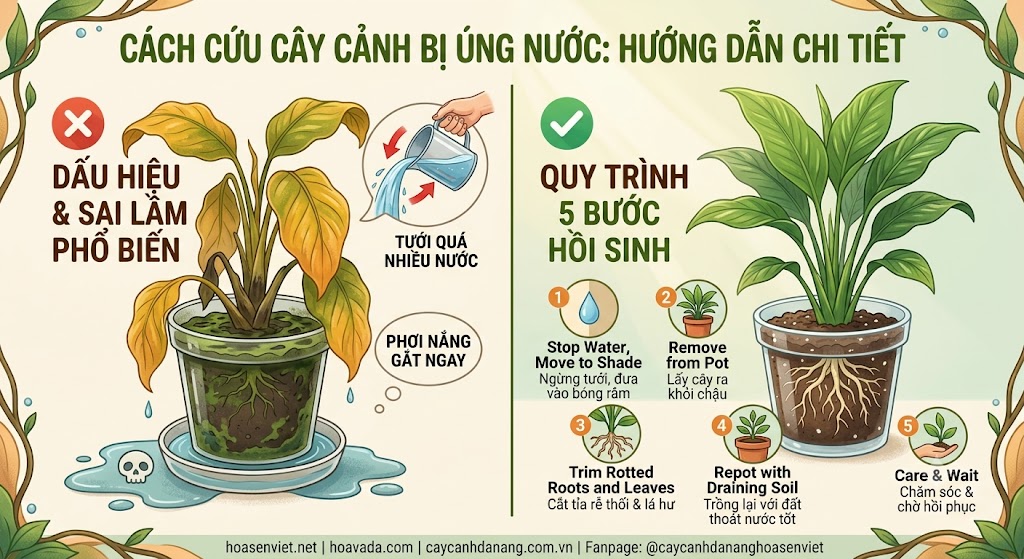 Cách Cứu Cây Cảnh Bị úng Nước