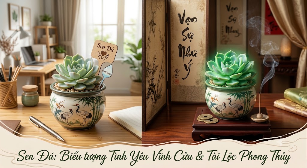 Ý nghĩa của cây sen đá trong đời sống và phong thủy