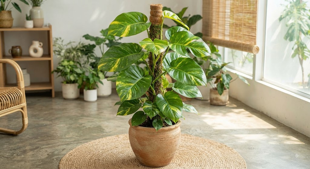 Cây Trầu Bà Leo Cột