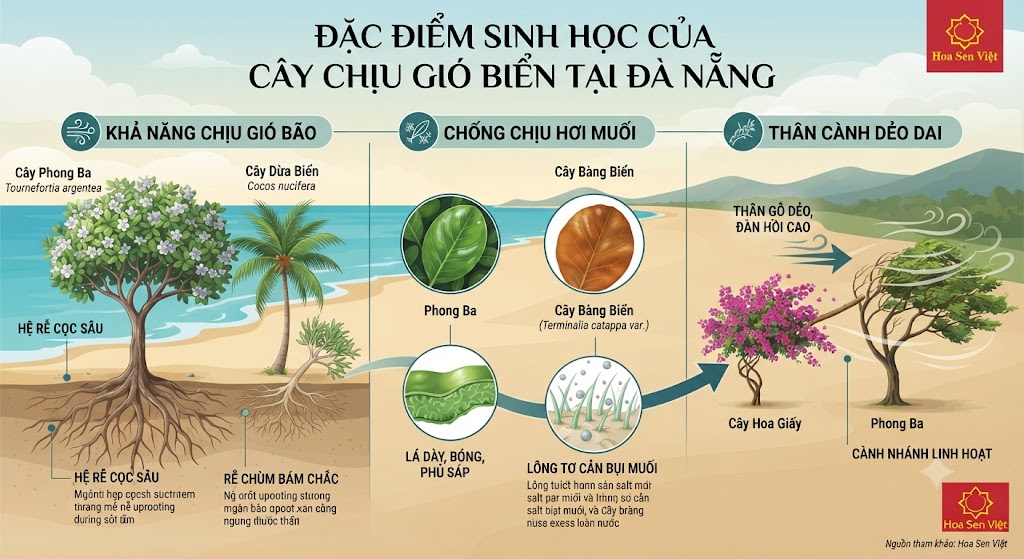 Đặc Điểm Sinh Học Của Cây Chịu Gió Biển Tại Đà Nẵng