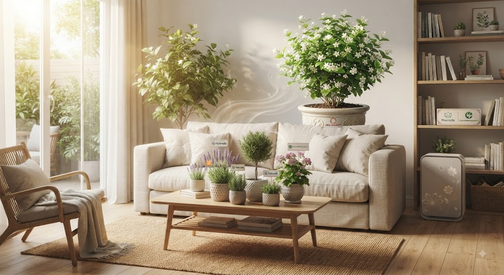 Kết Hợp Cây Có Hương Thơm Tự Nhiên Trong Thiết Kế Nội Thất