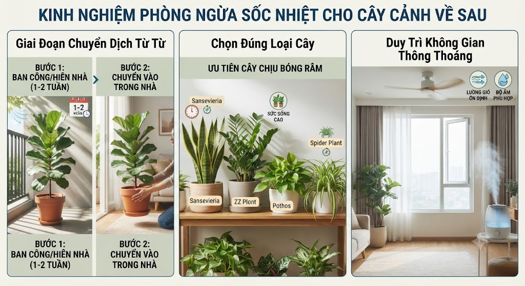 Kinh Nghiệm Phòng Ngừa Sốc Nhiệt Cho Cây Cảnh Về Sau