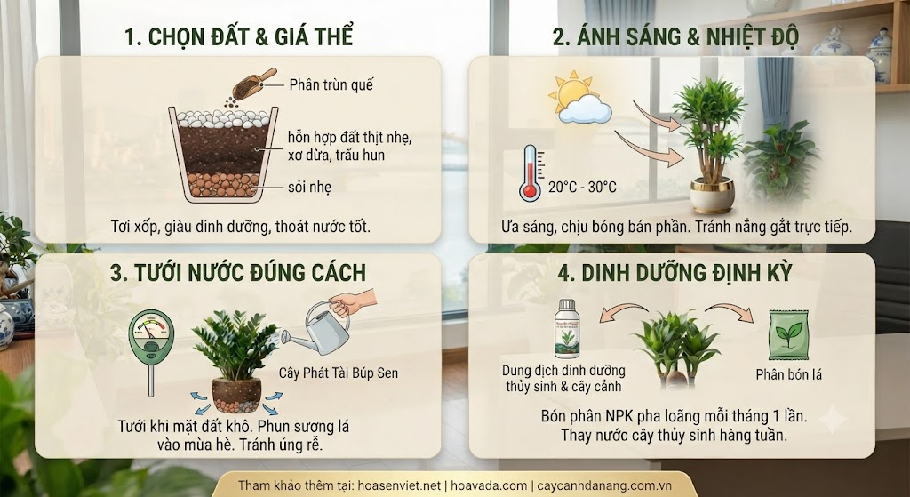 Kỹ Thuật Trồng Và Chăm Sóc Cây Phát Tài Đà Nẵng Luôn Xanh Tốt