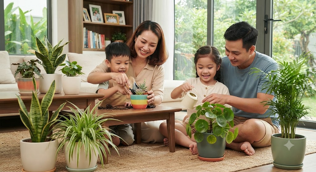 Tại Sao Nên Trồng Cây Cảnh Trong Nhà Có Trẻ Nhỏ