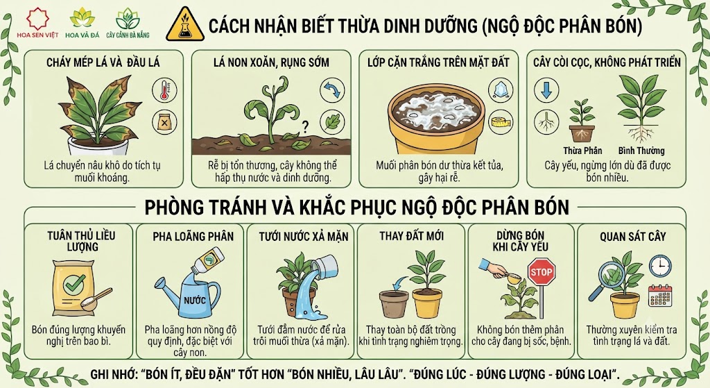 Cách Nhận Biết Và Phòng Tránh Tình Trạng Thừa Dinh Dưỡng (ngộ độc Phân Bón)