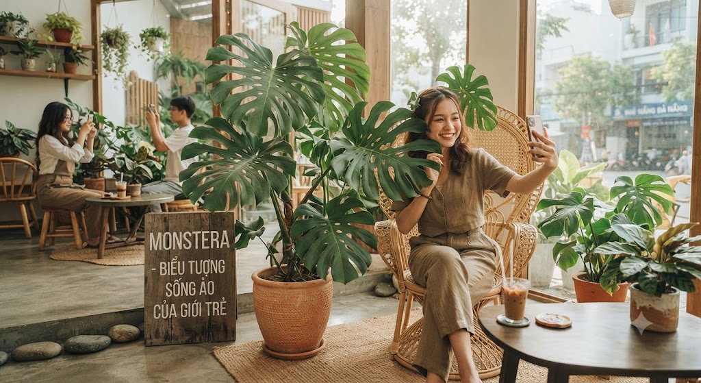 Cây Monstera (trầu Bà Nam Mỹ) – Biểu Tượng Sống Áo Của Giới Trẻ