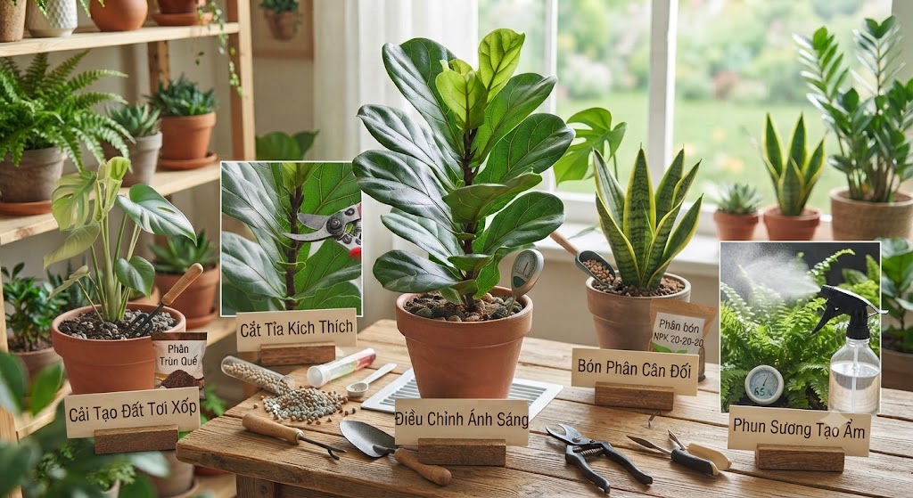 Cách Khắc Phục Tình Trạng Cây Cảnh Chậm Ra Lá Non